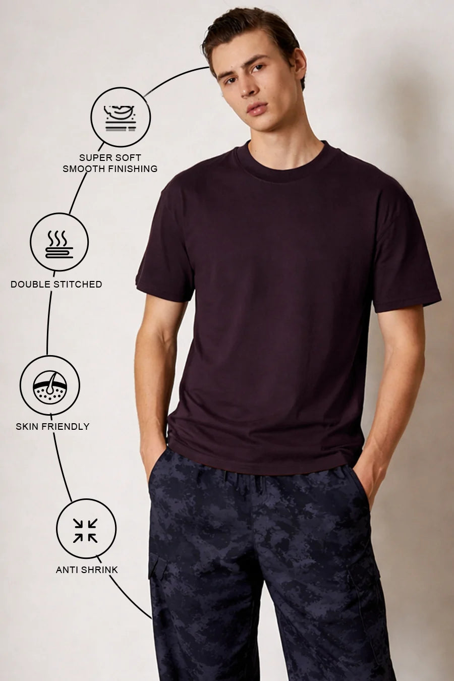 Classic Crew in Wine