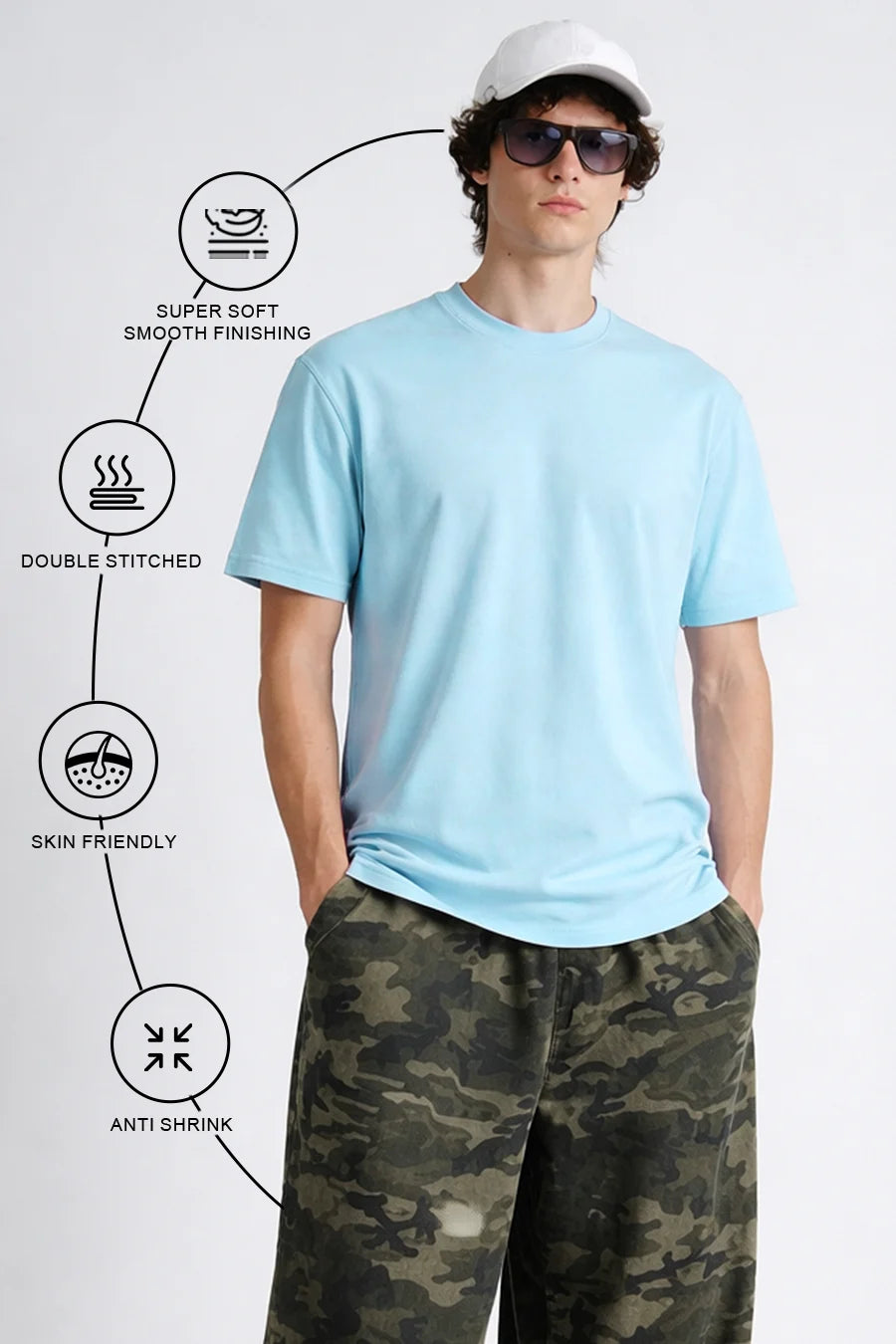 Classic Crew in Sky Blue