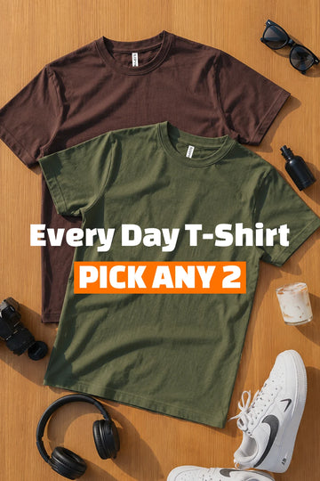 Pick Any 2 - Men Everyday T-shirt Combo