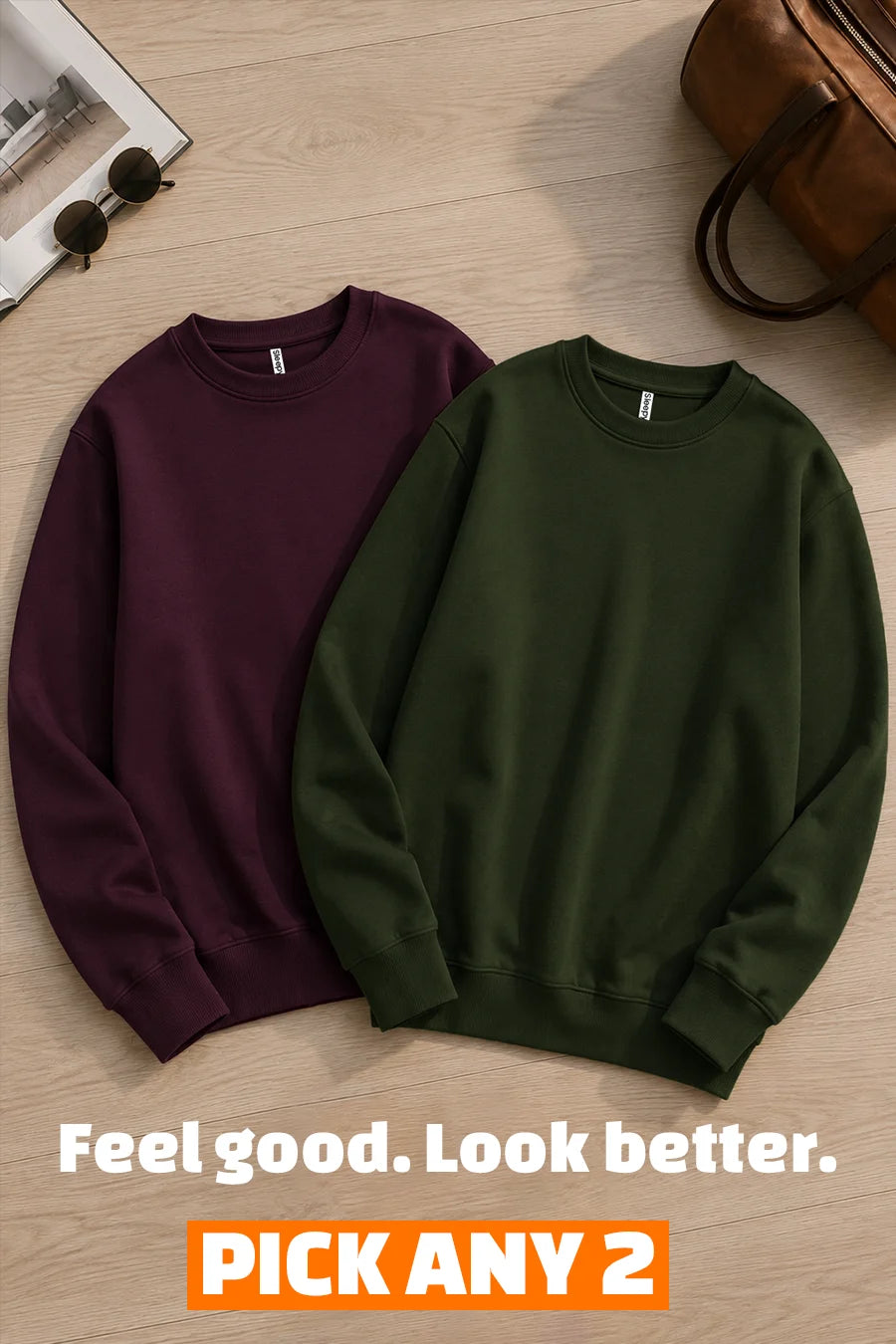 Pick Any 2 Men Sweatshirt Combo