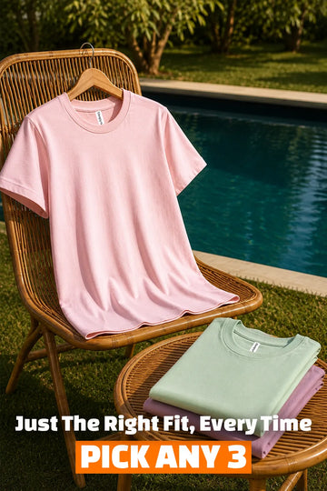 Pick Any 3 Women Regular Fit T-shirt