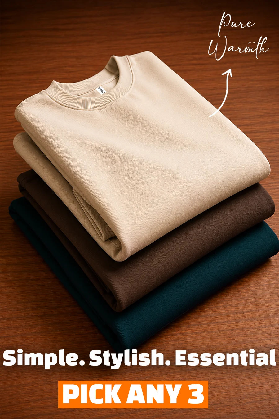 Pick Any 3 Men Sweatshirt Combo