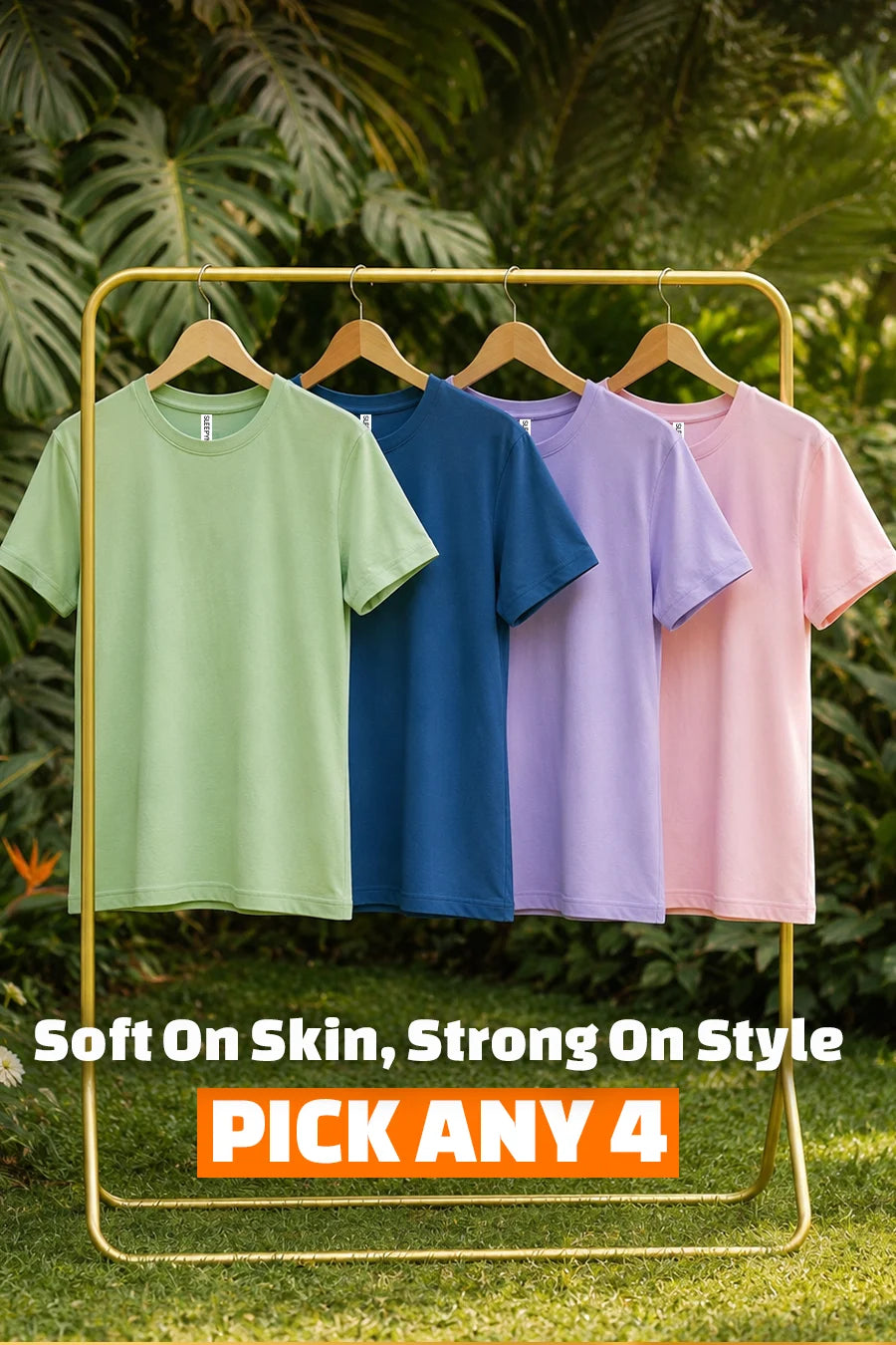 Pick Any 4 Women Regular Fit T-shirt