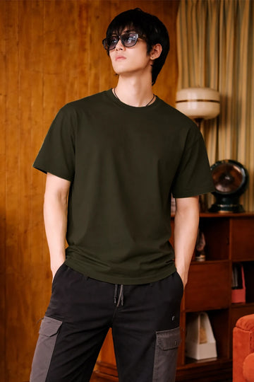 Classic Crew in Olive
