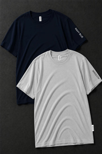 Pack 2 - Navy Blue & Winslow - Classic Crew