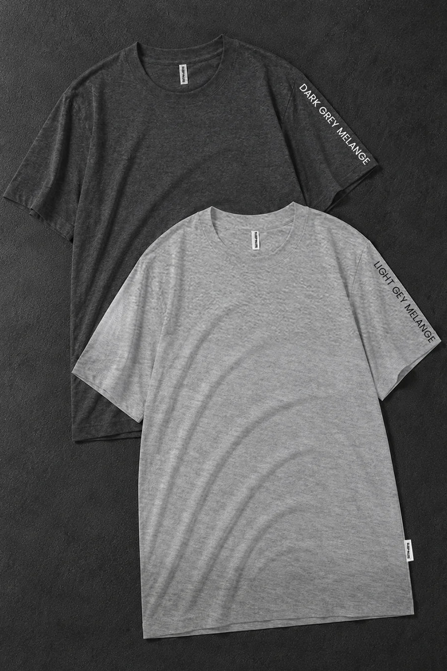 Pack 2 - Light Grey & Dark Grey - Classic Crew